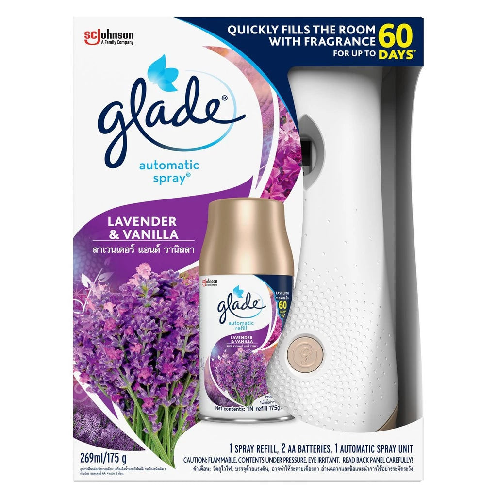 Glade Autospray Lavender & Vanilla Starter (252ml)