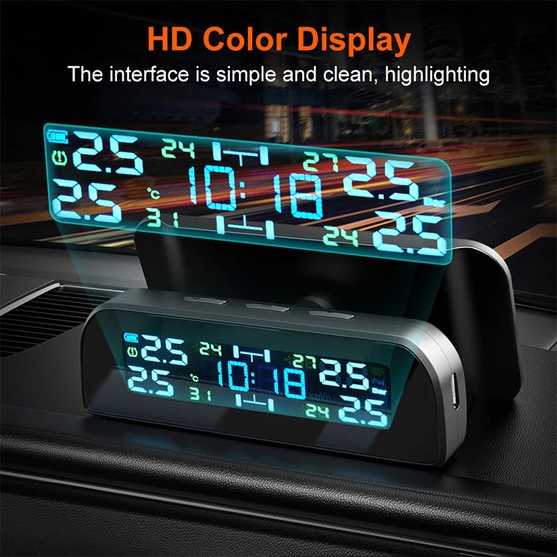 MEEGOO TPMS Tyre Pressure Monitor Car Wireless Tpms Tyre Pressure Monitoring System Car Tire Pressure Monitor