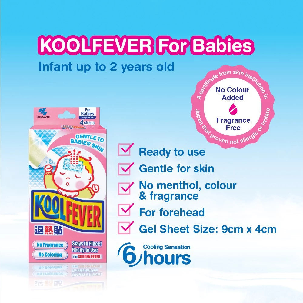 Koolfever Cooling Gel Sheet (4’s)