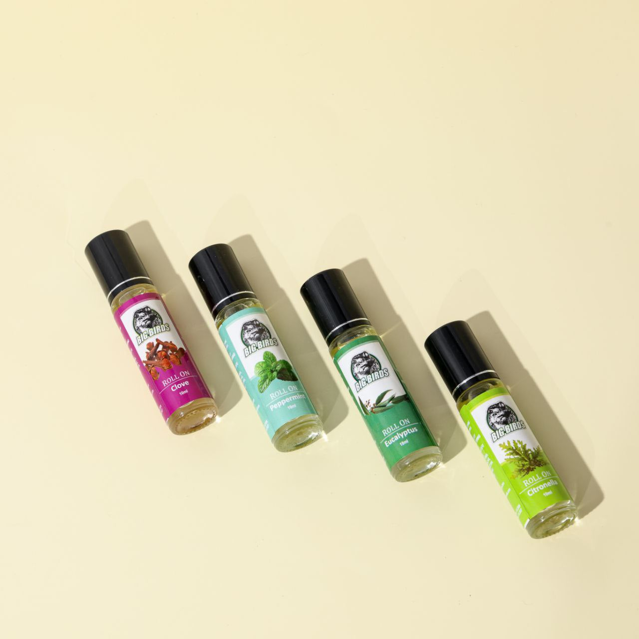 Essential Oil Roll On 4 Flavour Peppermint,Eucalyptus,Citronella n Clove(Diluted with Olive Oil)