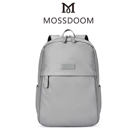 KELABU MOSSDOOM Women's Bag Fashion Casual Men Zip Water Proof 14 Inch Backpack Women 15 Inch School Bag With Large Capacity