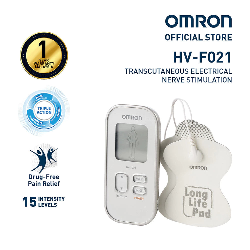 OMRON Electronic Nerve Stimulator | Perangsang Saraf Electonik (TENS) HV-F021 |