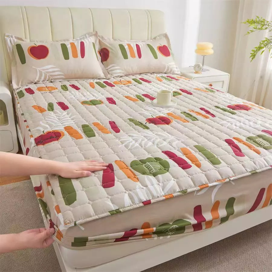 3in1 Set Queen Size CADAR / Fitted Bed sheet/ Flat Sheet