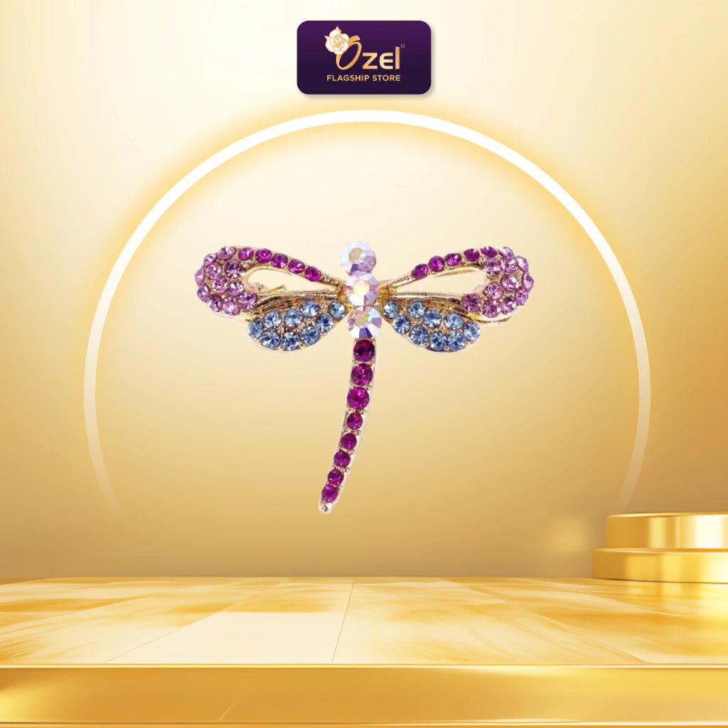 OZEL Dragonfly Brooch B314 Kerongsang Pepatung & Pin Tudung, Hijab, Baju Kurung, Kebaya