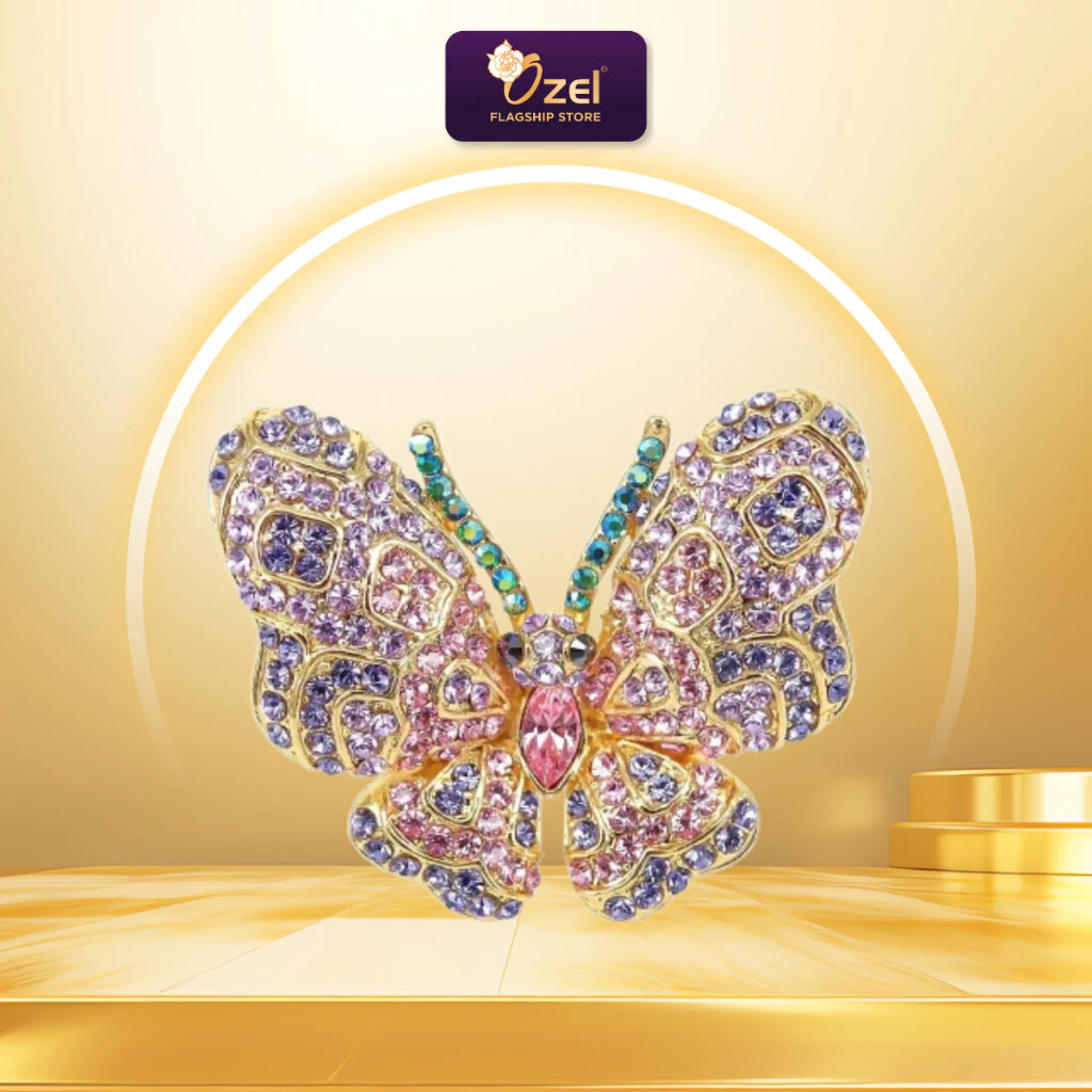 OZEL Butterfly Brooch B208 Kerongsang Rama- Rama & Pin Tudung, Hijab, Baju Kurung & Kebaya Formal
