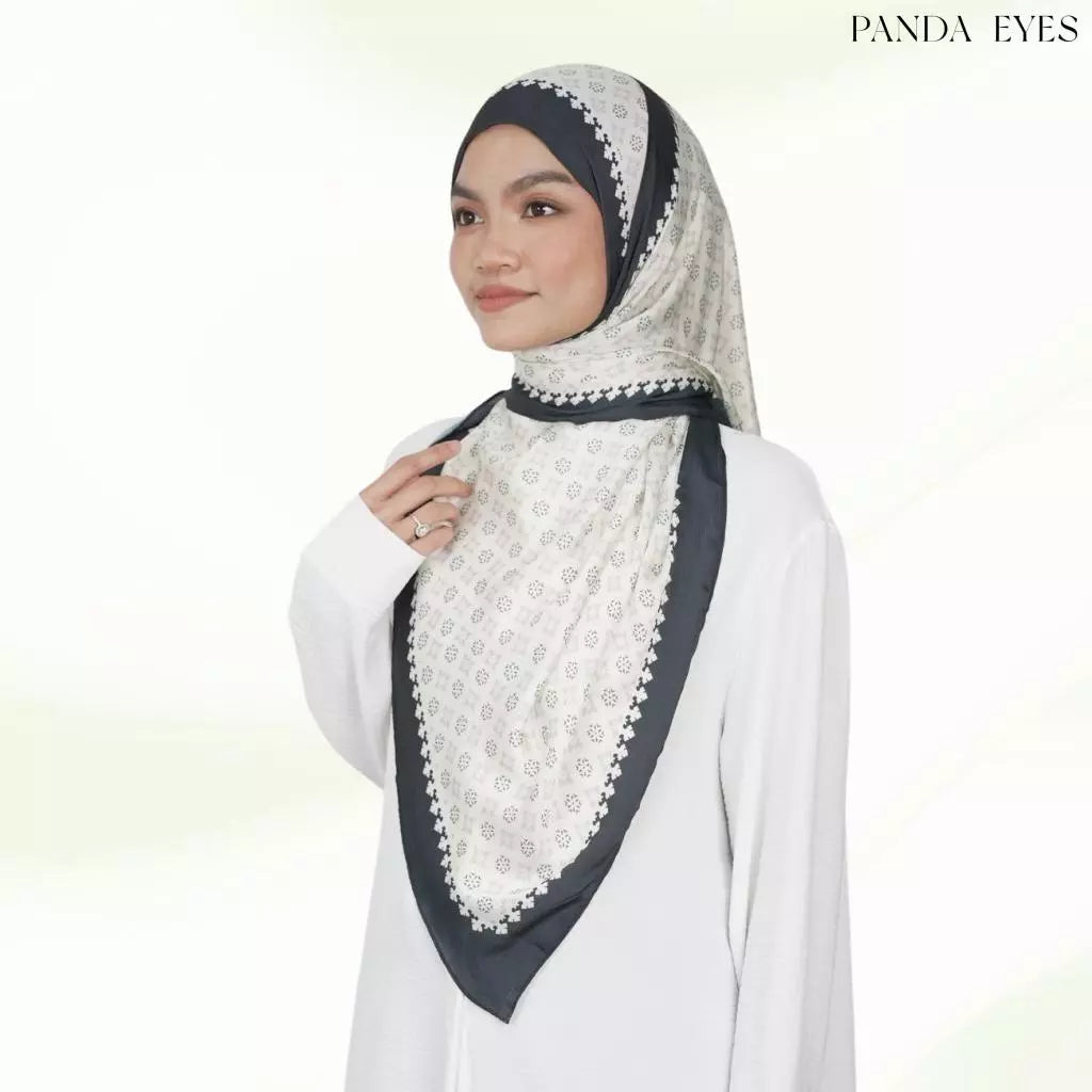 PANDAEYES CATRENA- SHAWL PRINTED SATIN CLASSIC COLLECTION TUDUNG 180cm x 70cm