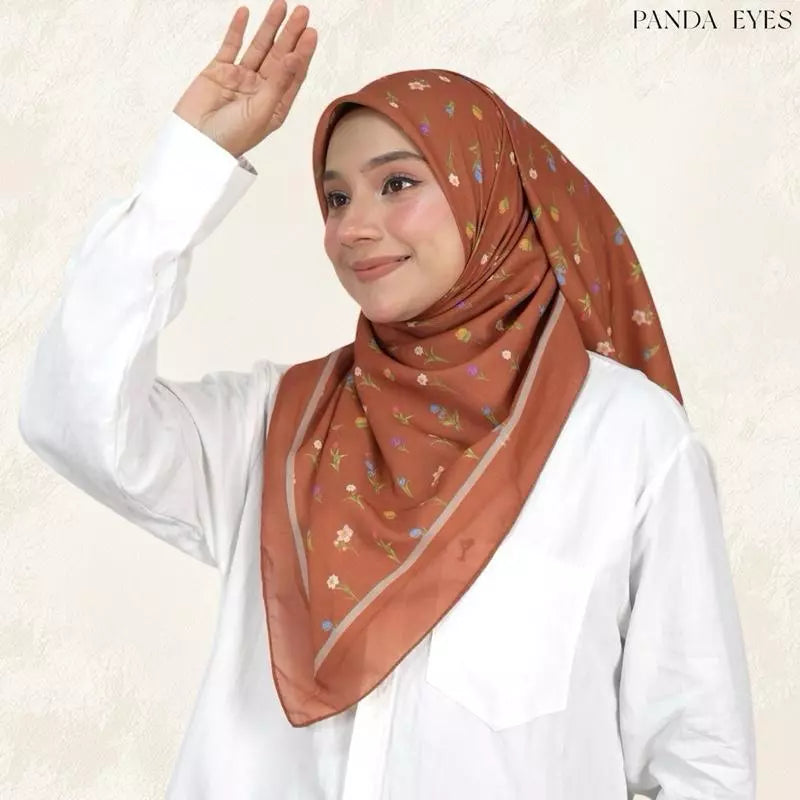 PANDAEYES ALONICA- BAWAL COTTON PREMIUM PRINTED BIDANG 47 (Hijab / Tudung/ Shawl)