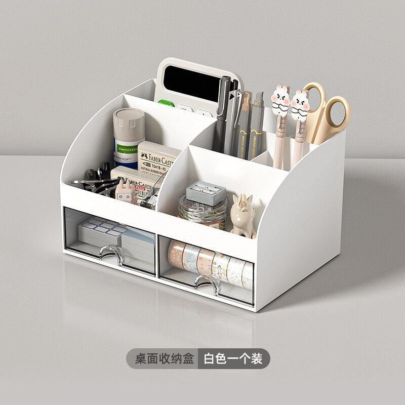 Office desk storage box classified storage transparent small drawer storage cabinet student desk pen holder