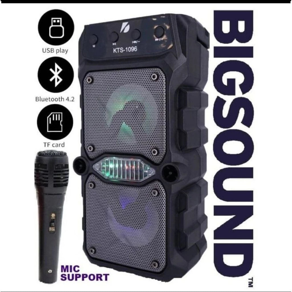 GTS-1571/KTS 1096Wireless Portable Bluetooth Speaker With Led Light Support Mic,FM,USB,TFCARD