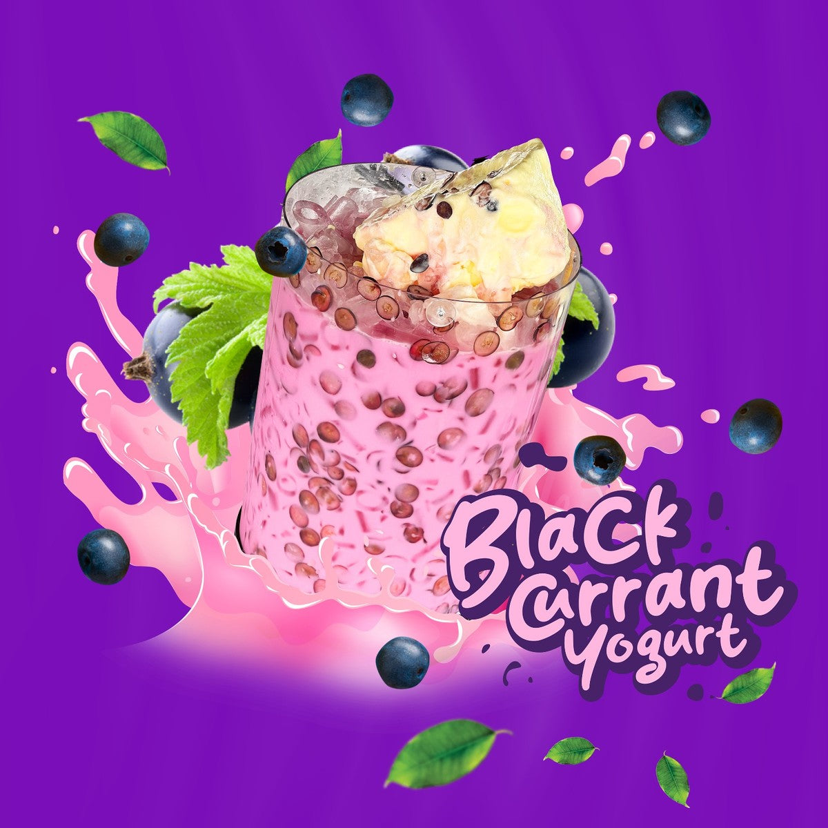 Blackcurrant yogurt