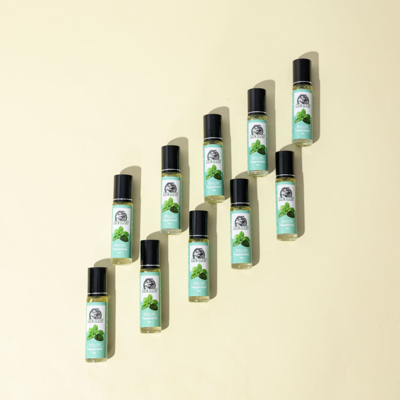 Essential Oil Peppermint Roll On 10 Botol Kaca x 10 Ml(Diluted with Olive Oil)