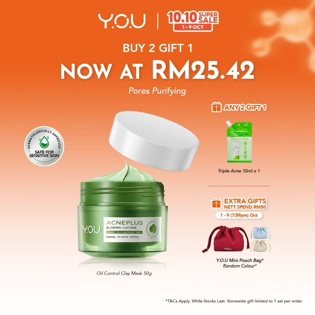 ￼[Acneplus Family] YOU Acneplus Spot Care Pro Serum | Cleansing Gel | Toner | Moisturizer Gel Rapid Rawatan Jerawat