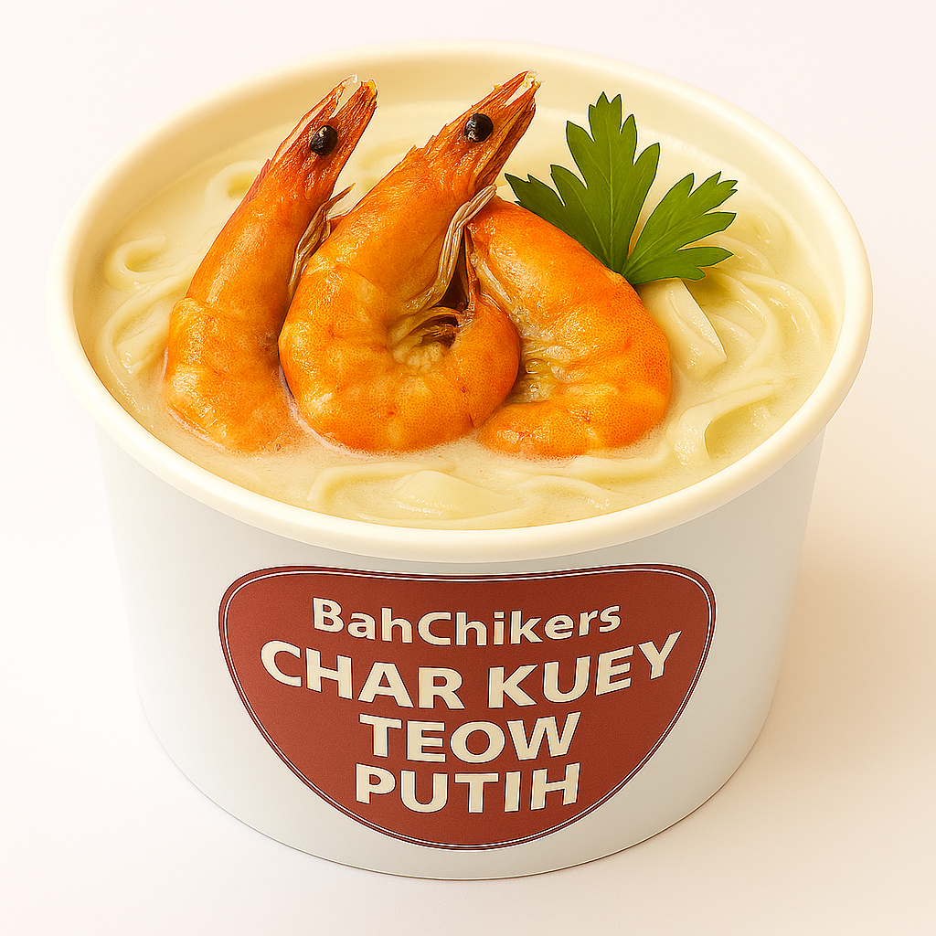 Char kuey teow putih udang