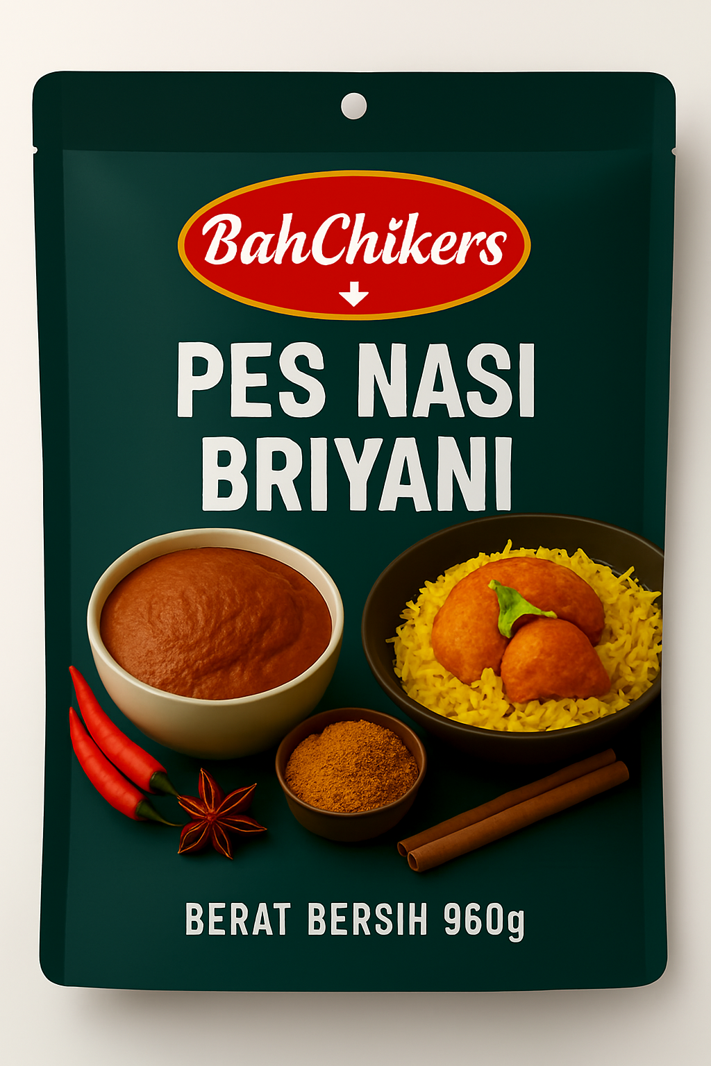 Pes Nasi Briyani 960 gram