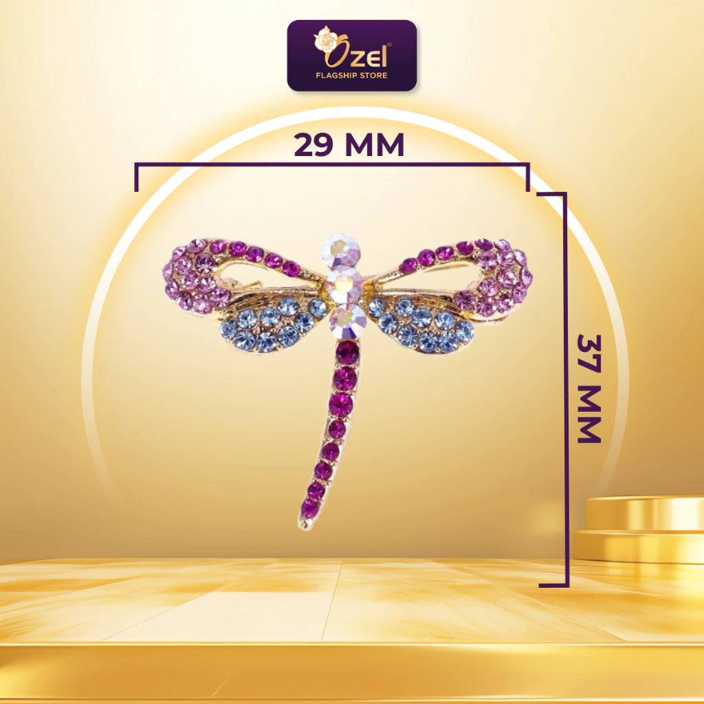 OZEL Dragonfly Brooch B314 Kerongsang Pepatung & Pin Tudung, Hijab, Baju Kurung, Kebaya