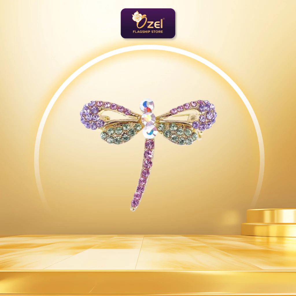 OZEL Dragonfly Brooch B314 Kerongsang Pepatung & Pin Tudung, Hijab, Baju Kurung, Kebaya