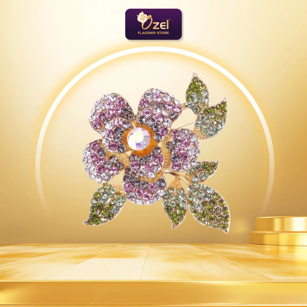 Ozel Flower Brooch B329 Kerongsang Bunga & Pin Tudung, Hijab, Songkok, Baju Kurung & Kebaya Formal