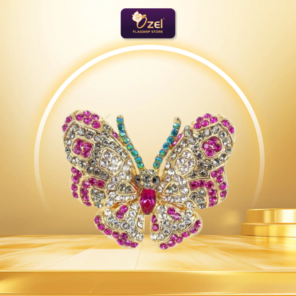 OZEL Butterfly Brooch B208 Kerongsang Rama- Rama & Pin Tudung, Hijab, Baju Kurung & Kebaya Formal