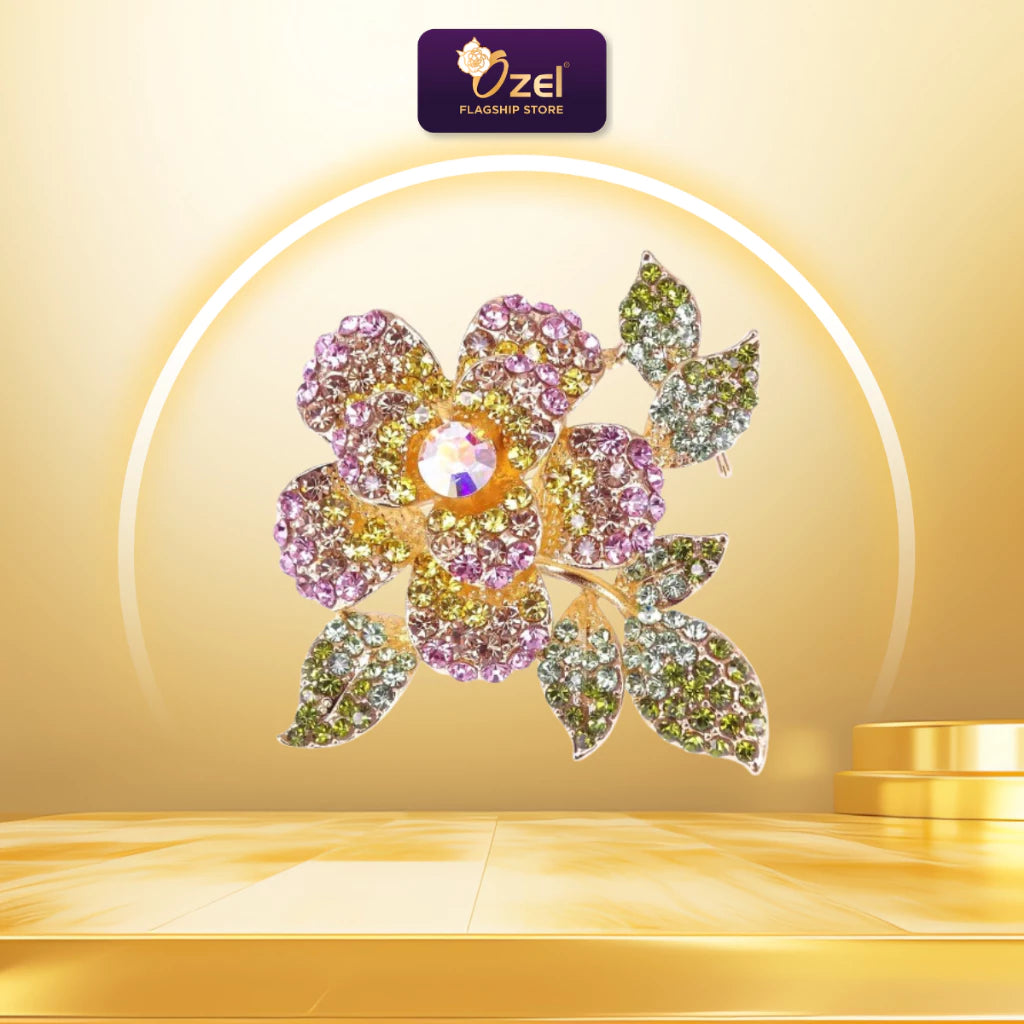 Ozel Flower Brooch B329 Kerongsang Bunga & Pin Tudung, Hijab, Songkok, Baju Kurung & Kebaya Formal