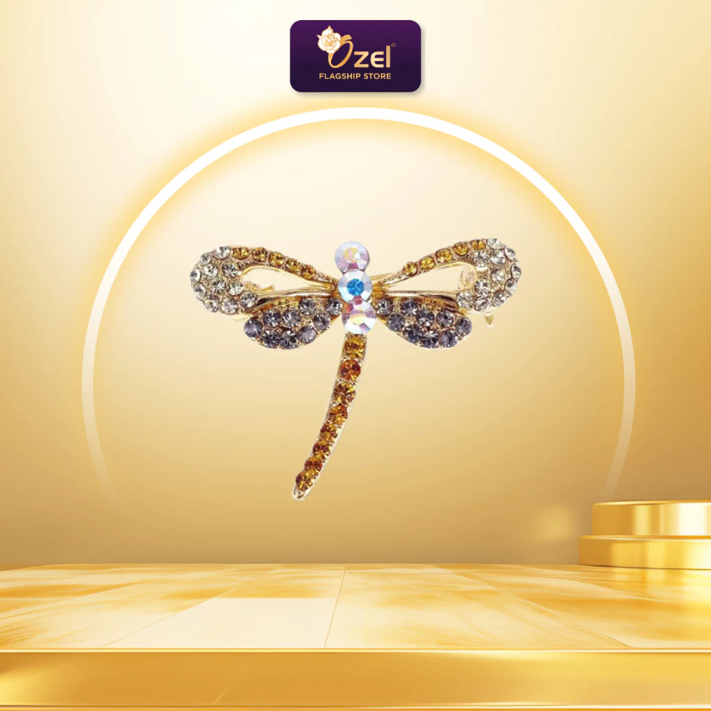 OZEL Dragonfly Brooch B314 Kerongsang Pepatung & Pin Tudung, Hijab, Baju Kurung, Kebaya