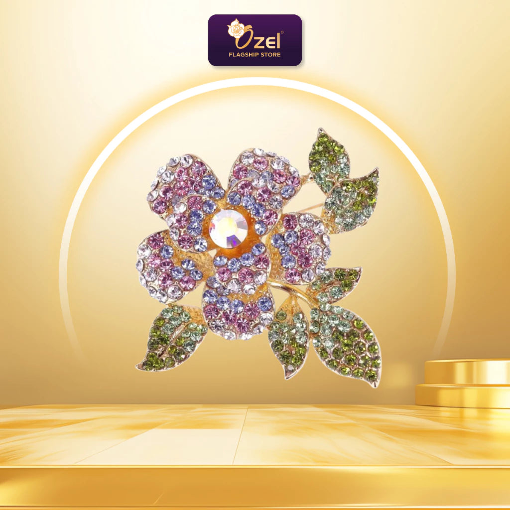 Ozel Flower Brooch B329 Kerongsang Bunga & Pin Tudung, Hijab, Songkok, Baju Kurung & Kebaya Formal