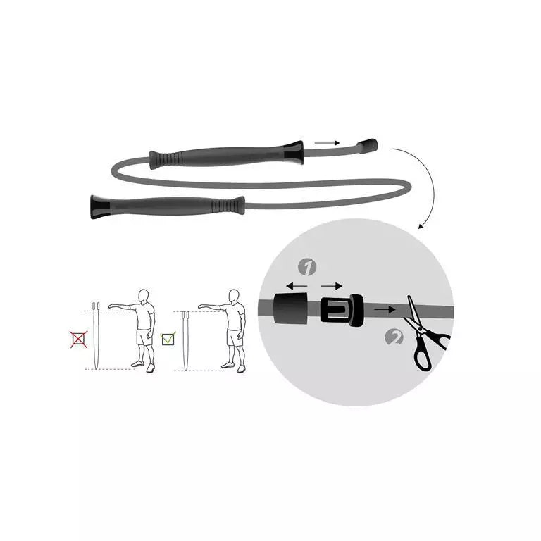 Decathlon Fitness Skipping/Jump Rope (3M - Adjustable) - Domyos