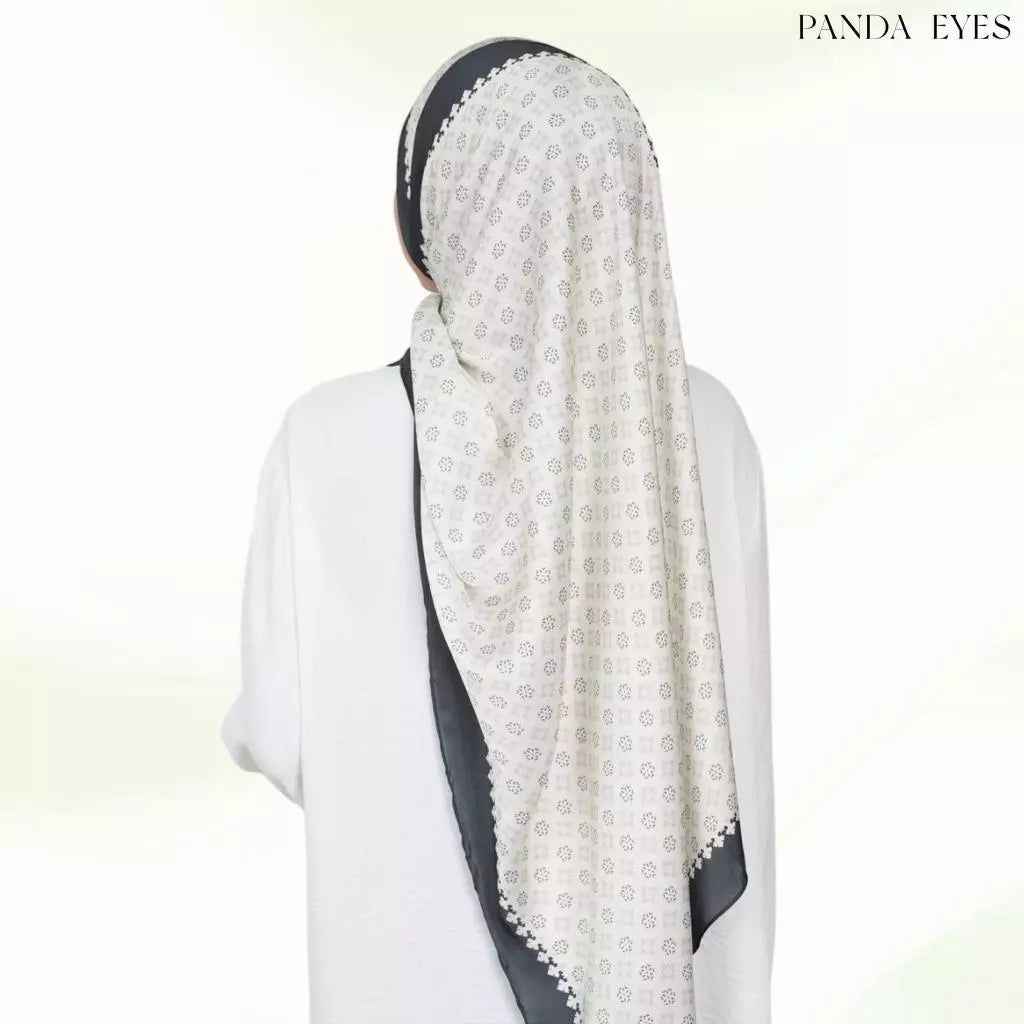 PANDAEYES CATRENA- SHAWL PRINTED SATIN CLASSIC COLLECTION TUDUNG 180cm x 70cm