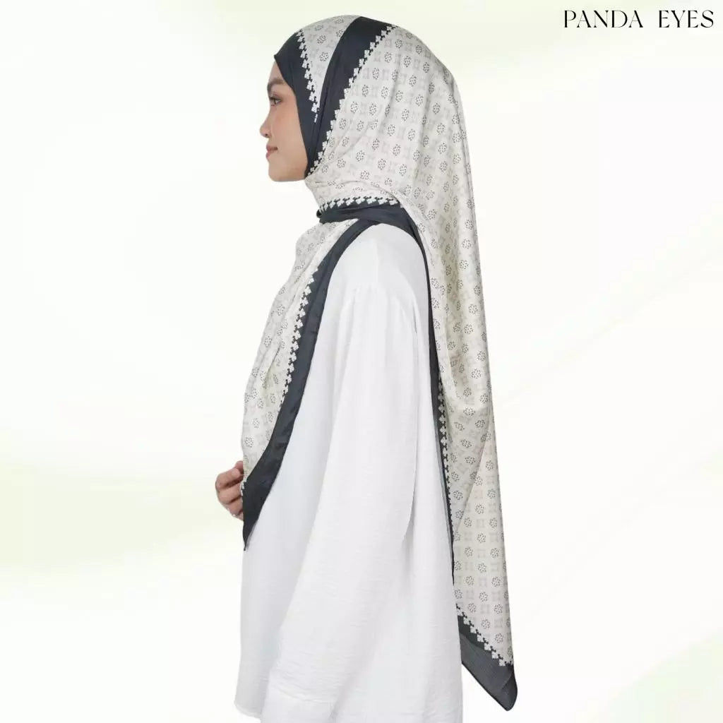 PANDAEYES CATRENA- SHAWL PRINTED SATIN CLASSIC COLLECTION TUDUNG 180cm x 70cm