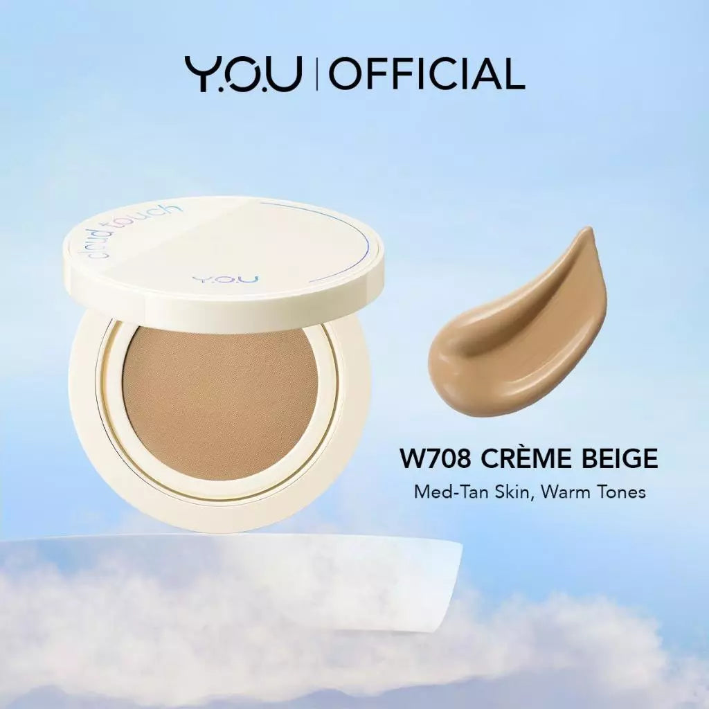 [ACNE-PRONE SKIN FRIENDLY] YOU cloud touch Dreamy-fit Lasting Mesh Cushion Foundation SPF30 PA+++ (10g) Asas Kusyen