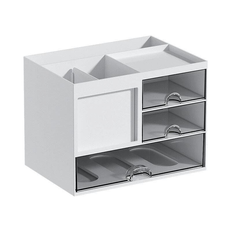 Desktop storage box transparent multi-layer drawer pen holder hand ledger stationery office desk work position shelf